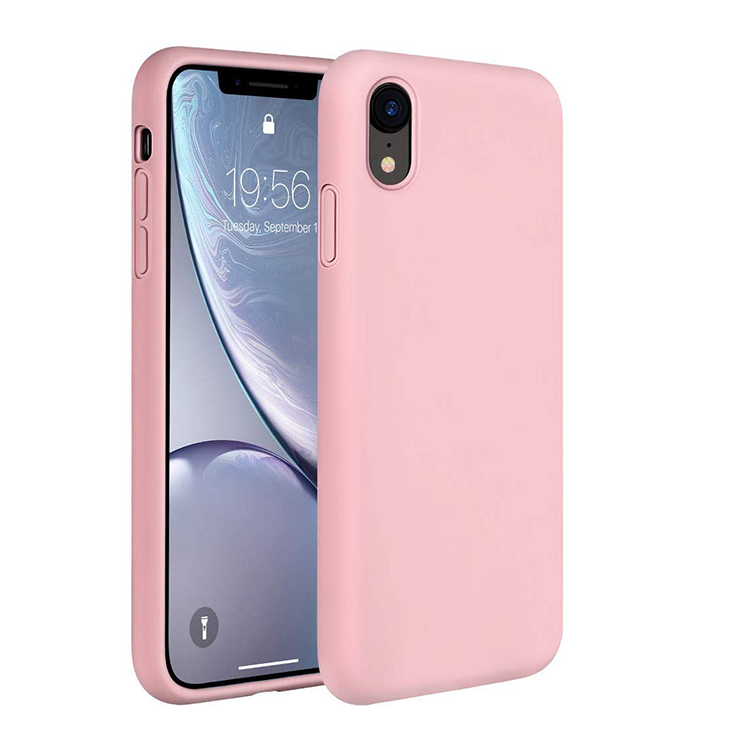 iPhone X/XS Silikon Case Hülle -  Rosa (Matt)