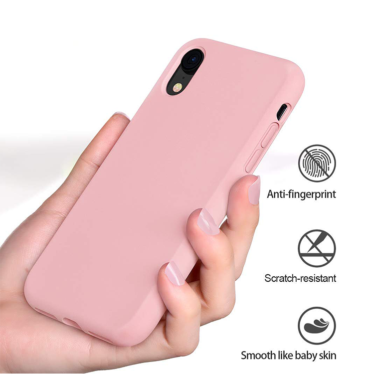 iPhone XS MAX Silikon Case Hülle - Rosa (Matt) – Bild 3