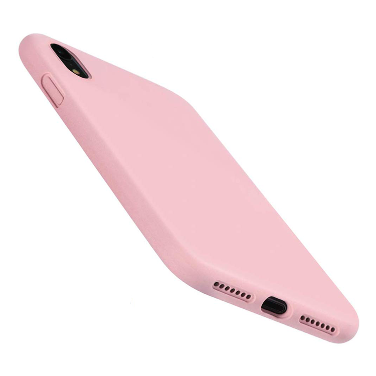 iPhone XS MAX Silikon Case Hülle - Rosa (Matt) – Bild 7