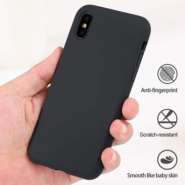 Alternative view of iPhone XR Silikon Case Hülle -  Schwarz