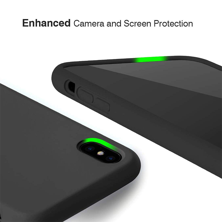 iPhone XS MAX Silikon Case Hülle - Schwarz – Bild 3