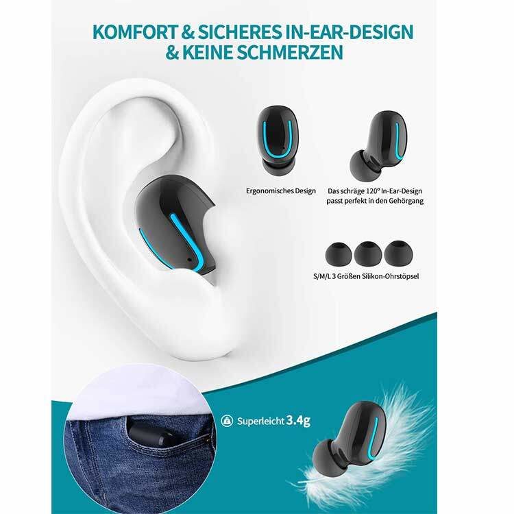Bluetooth Kopfhörer 5.0 - In Ear Sport – Bild 6