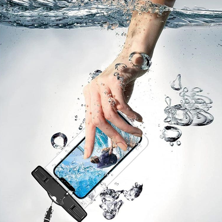 Universal wasserdichte Handyhülle - 6.9" - SCHWARZ – Bild 4
