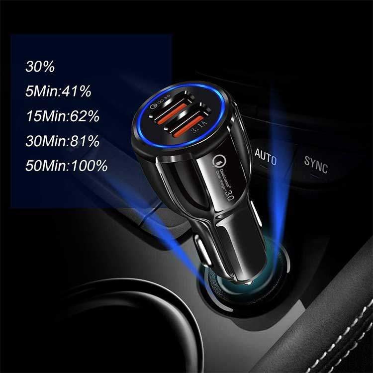 Universal KFZ Auto USB Dual Schnellladegerät - (30W) – Bild 5