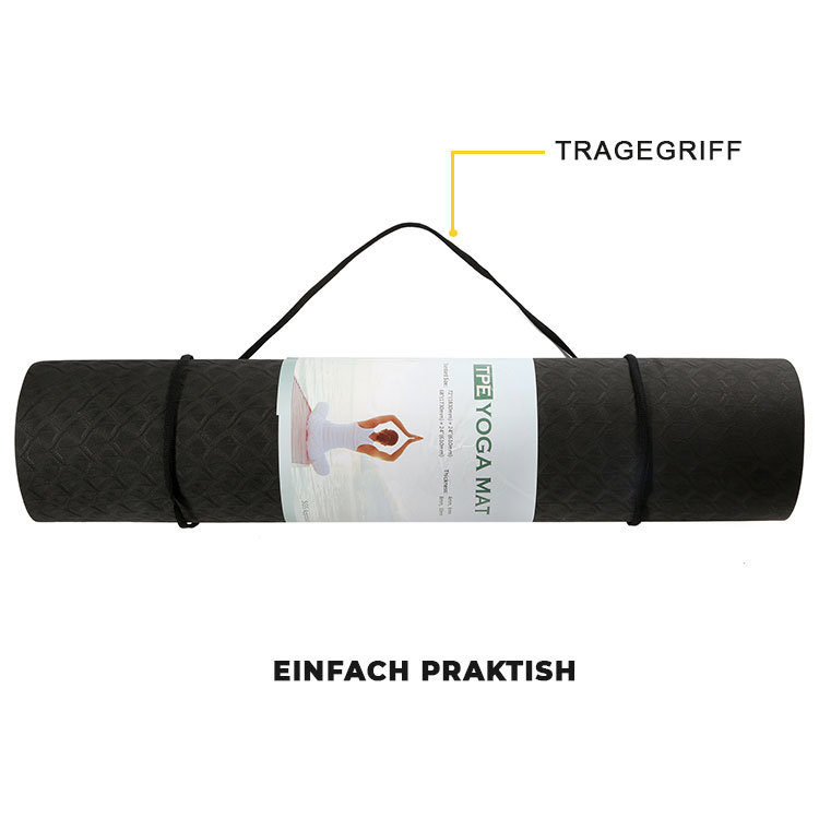 Yogamatte Trainingsmatte inkl. Trageband – Bild 5