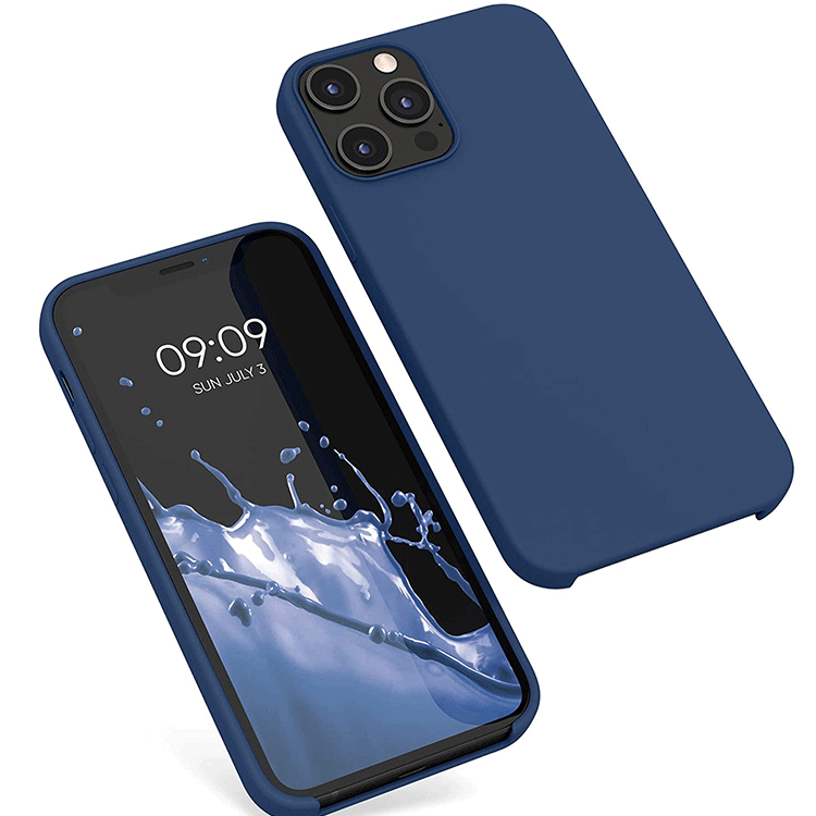 Alternative view of iPhone 12 Pro Max Silikonhülle (Dunkelblau)