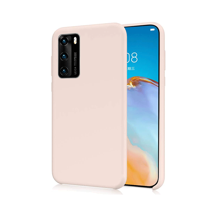 Huawei P40 Silikon Case Hülle - Rosa (matt)