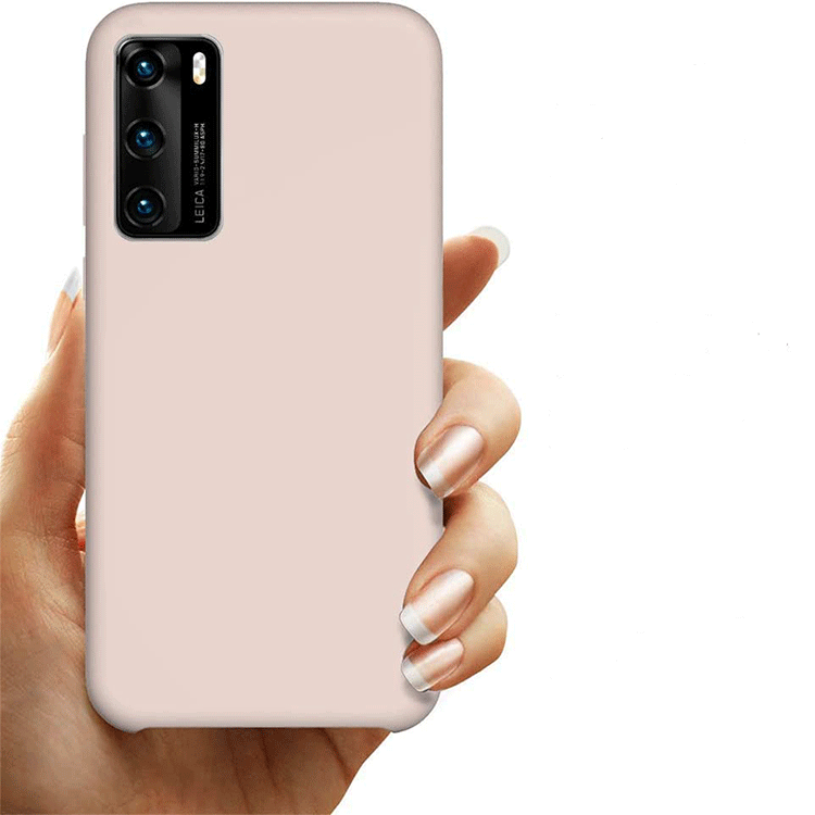 Huawei P40 Silikon Case Hülle - Rosa (matt) – Bild 3