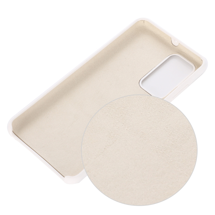 Huawei P40 Silikon Case Hülle - Weiss (matt) – Bild 3
