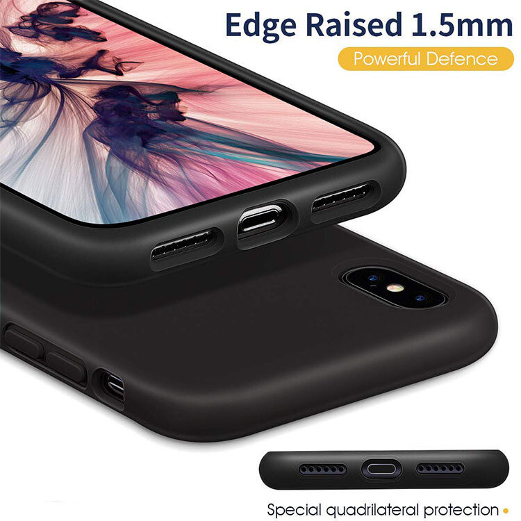 Alternative view of iPhone X/XS Silikon Case Hülle - Schwarz