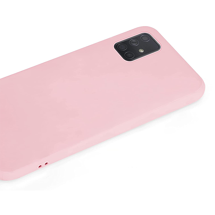 Alternative view of Samsung Galaxy A71 Silikon Case - (Rosa)