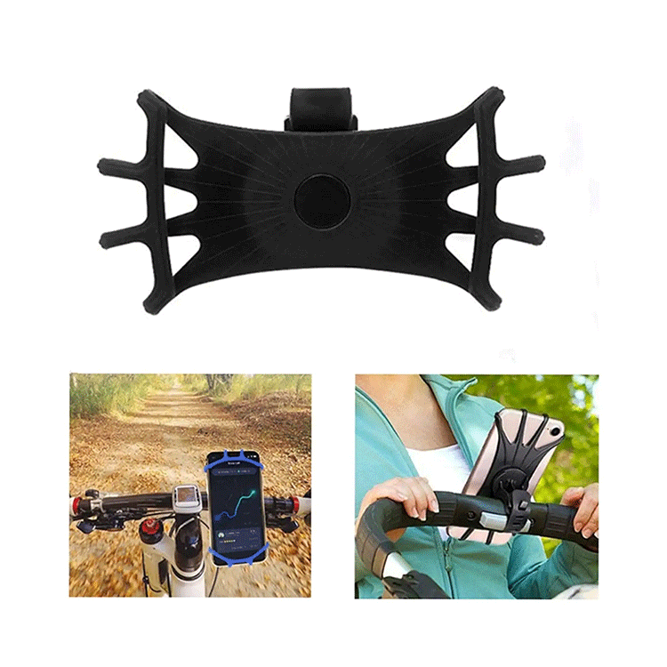 Universal Fahrrad Bike Velo Silikon Halterung 360° Drehbar