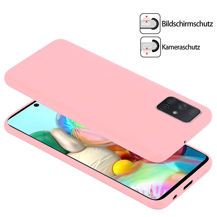 Alternative view of Samsung Galaxy A51 Silikon Case - (Rosa)