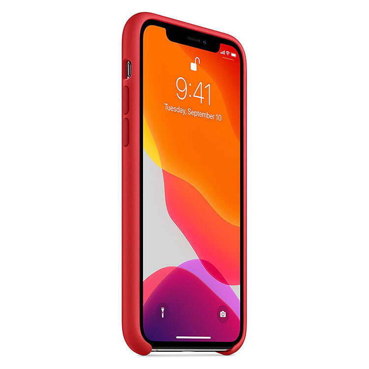 Alternative view of iPhone 11 Max Pro Silikonhülle - Wein Rot