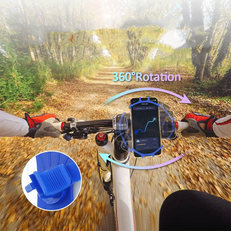 Universal Fahrrad Bike Velo Silikon Halterung 360° Drehbar – Bild 3