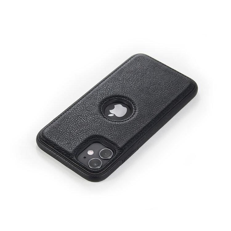 Alternative view of iPhone 11 Lederhülle Back Case - Schwarz