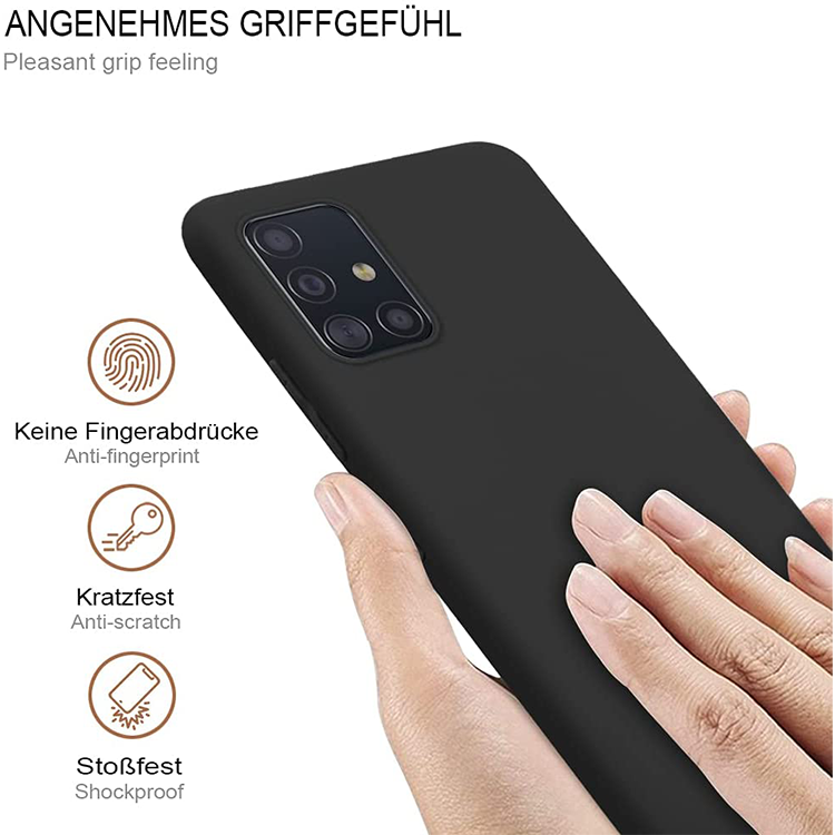 Alternative view of Samsung Galaxy A51 Silikon Case - (Schwarz)