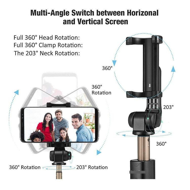 Bluetooth Selfie Stick Stativ 3 in 1 – Bild 9