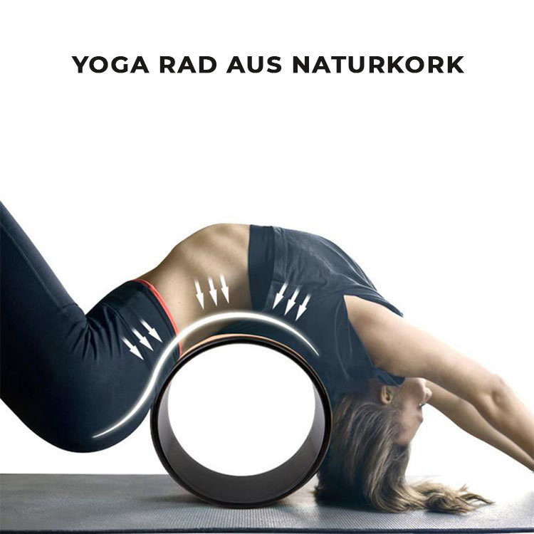 Yoga Rad aus Naturkork – Bild 3