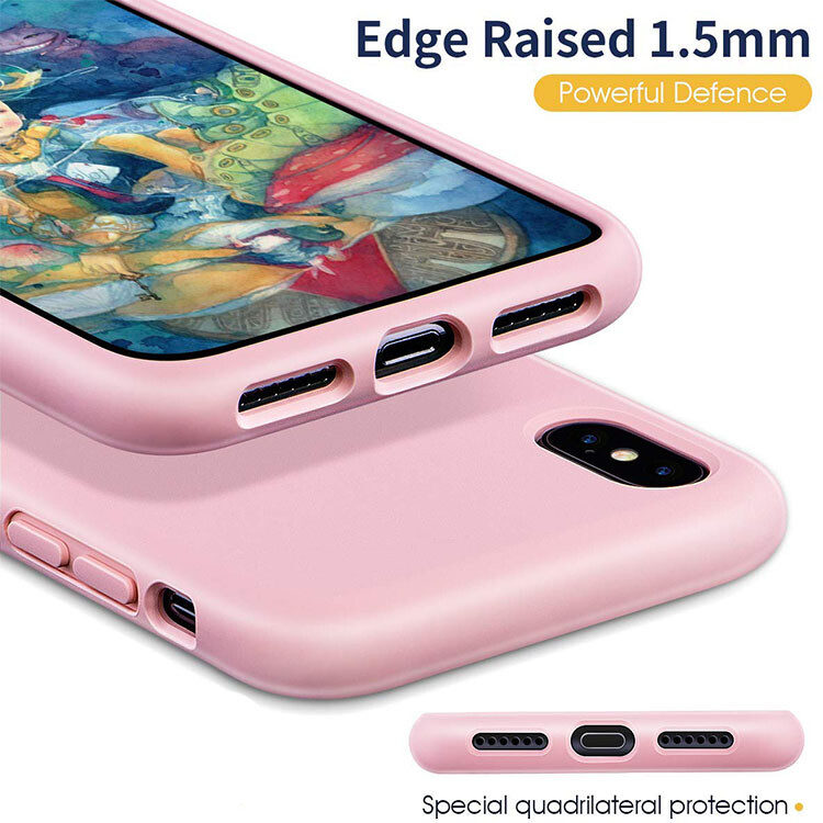 Alternative view of iPhone X/XS Silikon Case Hülle -  Rosa (Matt)