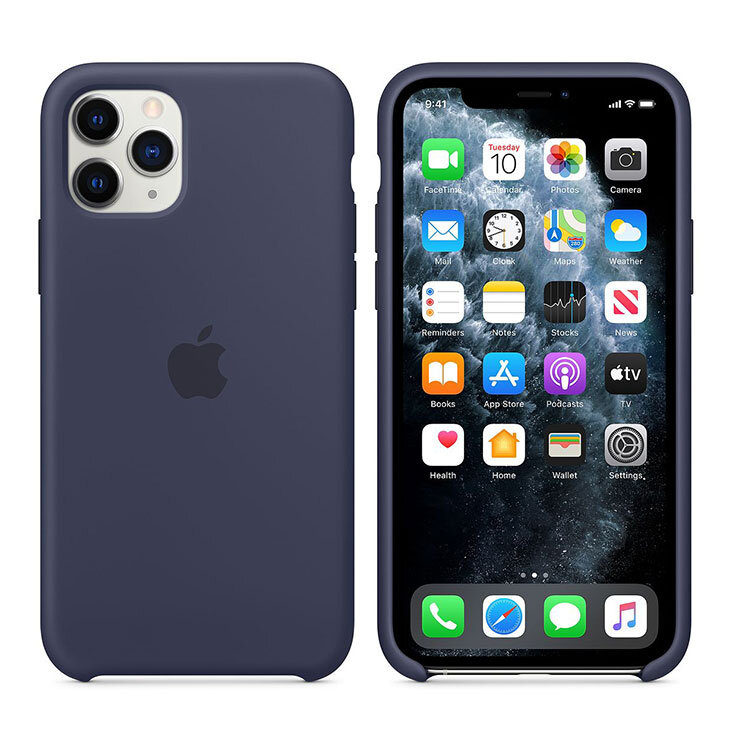Alternative view of iPhone 11 Max Pro Silikonhülle - Dunkel Blau