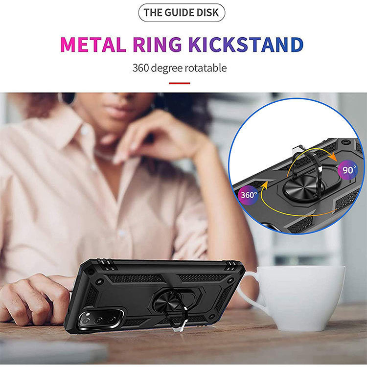 iPhone 11 Hardcase 360 Grad Ring Halter - Schwarz – Bild 5