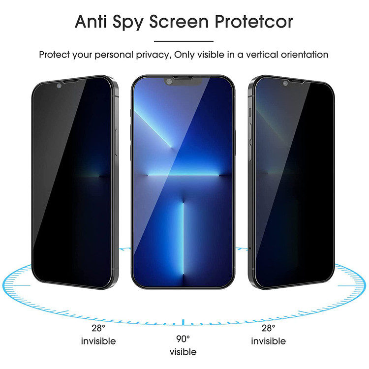 Alternative view of iPhone 14 & 14 Pro Privacy Panzerglas - (1Stk.)