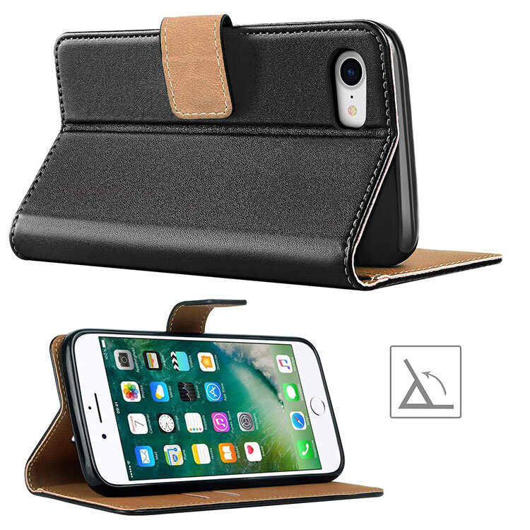 Alternative view of iPhone 7/8/SE (2022/2020) Echtleder Tasche Flipcover