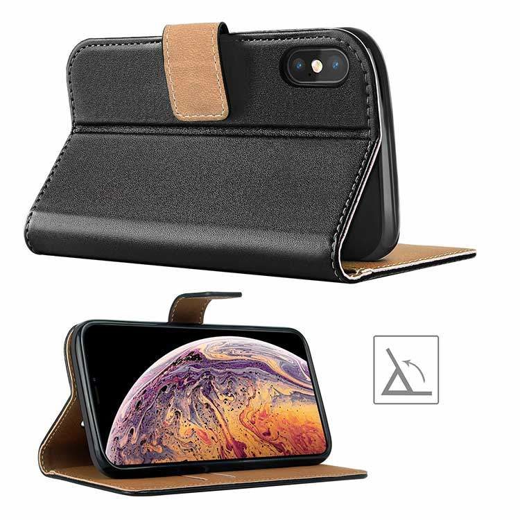 Alternative view of iPhone XR Echtleder Tasche Flipcover
