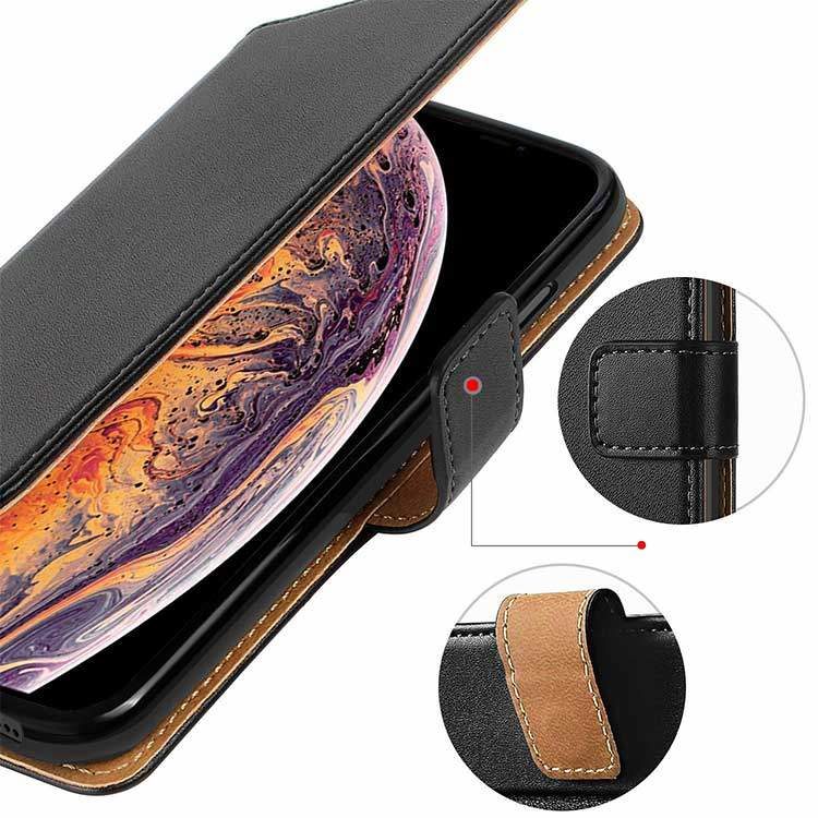 iPhone XR Echtleder Tasche Flipcover – Bild 3