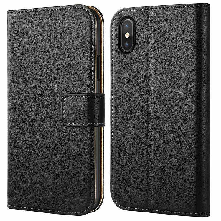 iPhone XR Echtleder Tasche Flipcover