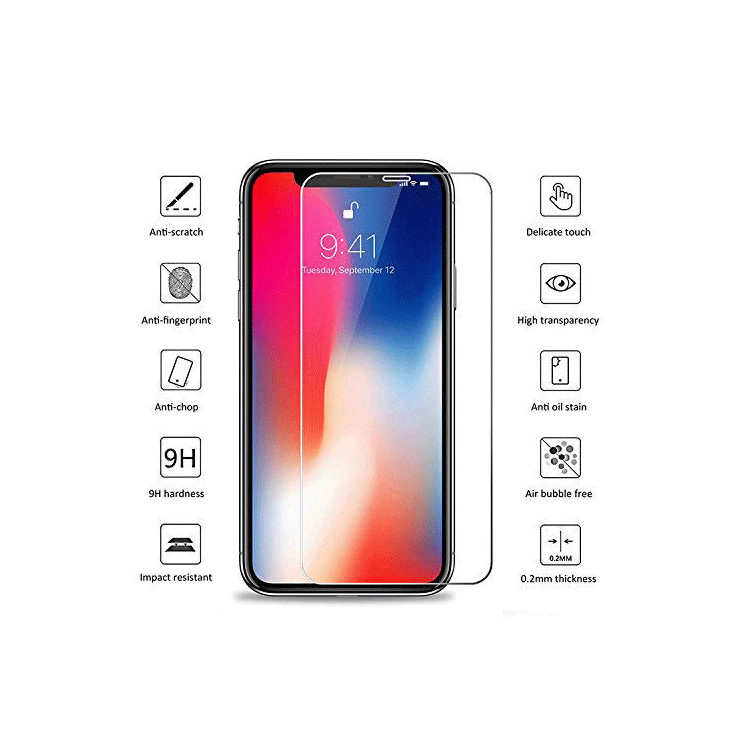 Alternative view of Iphone X / XS Panzerglas Schutzfolie  (Vorder + Rückseite)