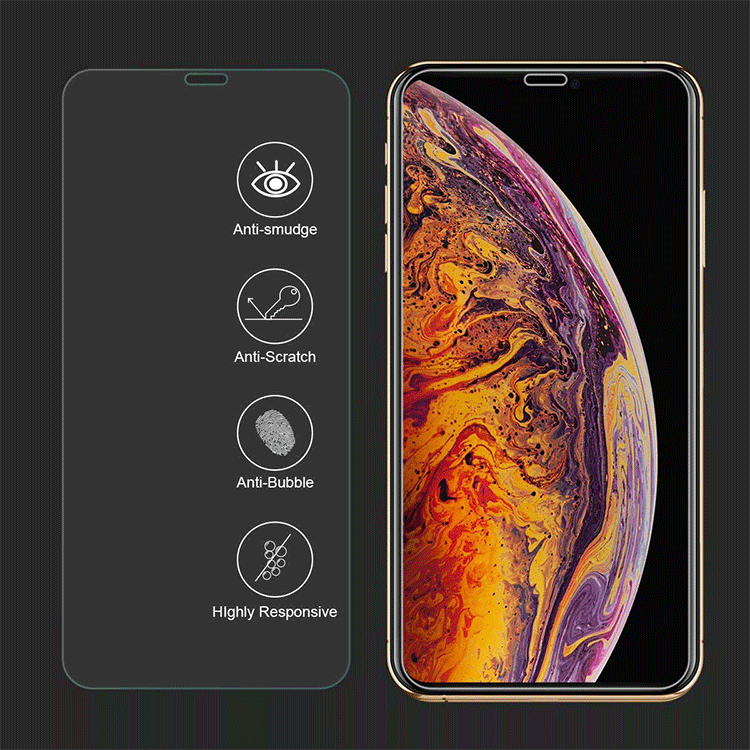 iPhone X / XS Panzerglas Schutzfolie full cover – Bild 5