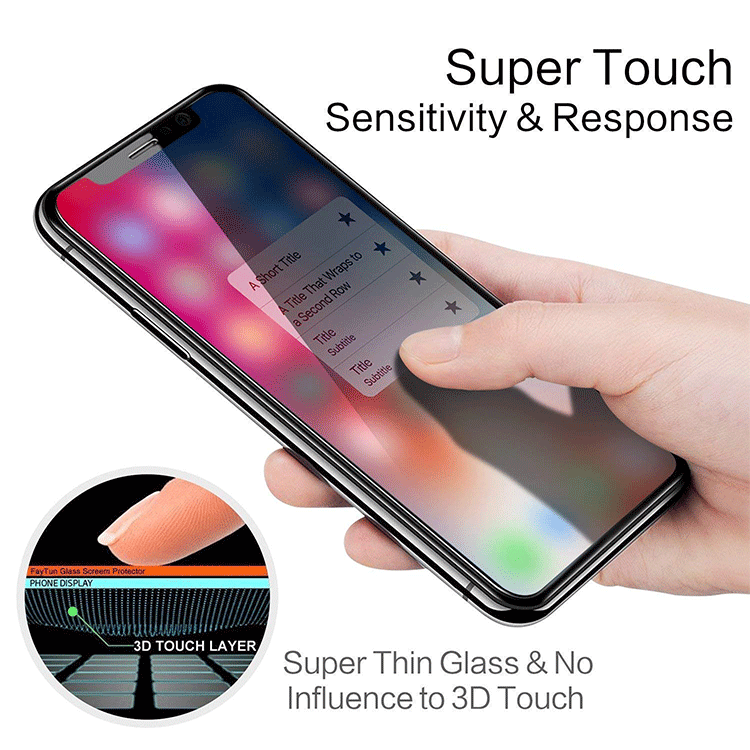 iPhone X & XS Panzerglas Schutzfolie 5D – Bild 3