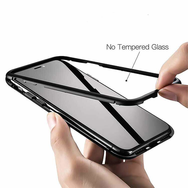 Alternative view of iPhone XS Max Magnetische Alu Schutzhülle