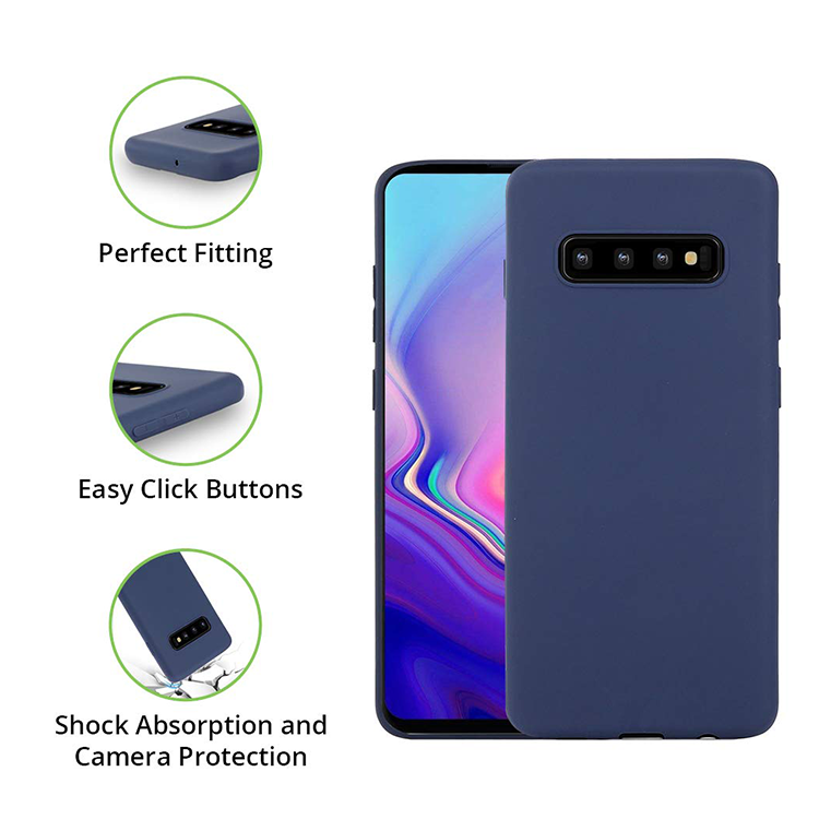 Samsung Galaxy S10 Gummi Case Schutz Hülle- Nevy blau (matt) – Bild 4