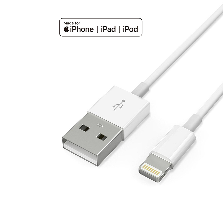 Lightning USB Ladekabel Für Apple  - 1m (weiss) – Bild 3
