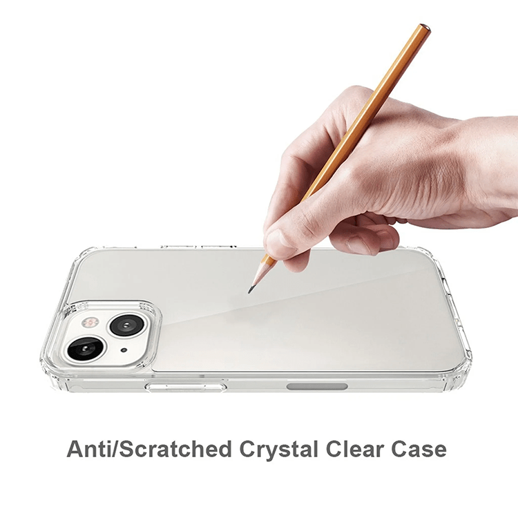 Hülle für Apple iPhone 14 Pro Handy Case Hybrid Silikon Bumper Cover transparent