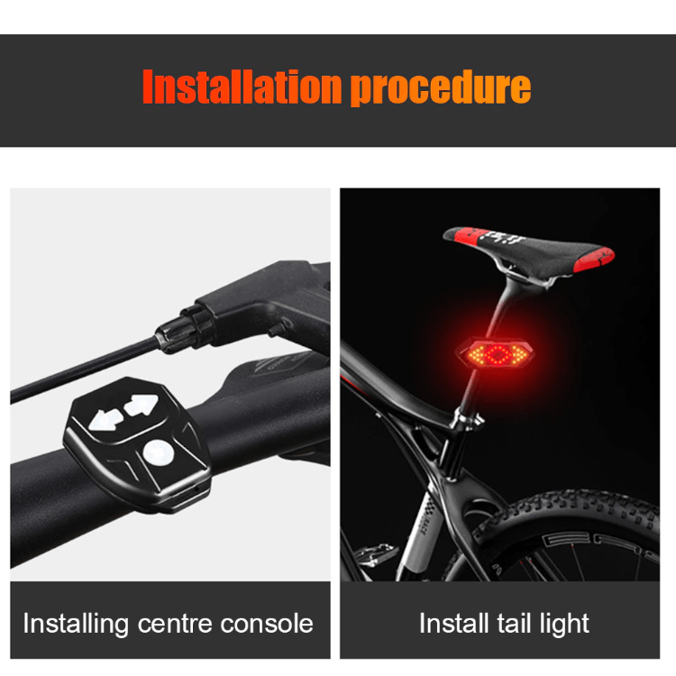 Smartes Velo Rücklicht mit Blinker und Hupe