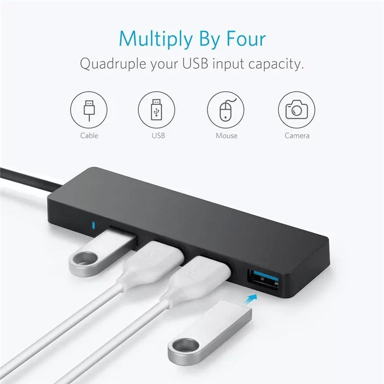 USB 3.0 Hub mit 4 Anschlüssen