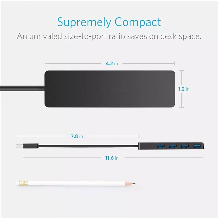 USB 3.0 Hub mit 4 Anschlüssen