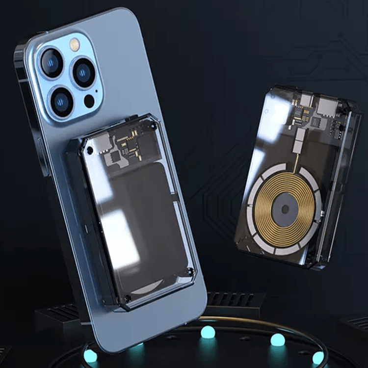 Magnetische 5000mAh Powerbank - Transparent