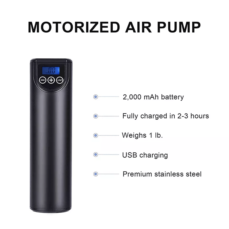 Elektrische Digitale Reifenpumpe Mit 2000mAh Akku