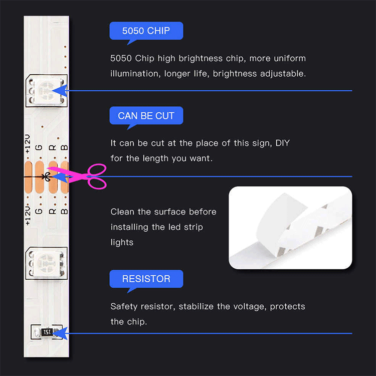 LED-Leuchtstreifen 5M – Bild 5