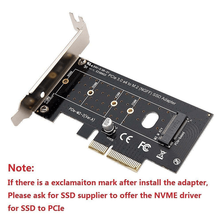 M.2 PCIe SSD zu PCIe Express 3.0 x4 Adapterkarte - Unterstützt M2 NGFF PCI-e 3.0, 2.0 oder 1.0, NVMe oder AHCI, M-Key, 2280, 2260, 2242, 2230 Solid-State-Laufwerke (SSD),