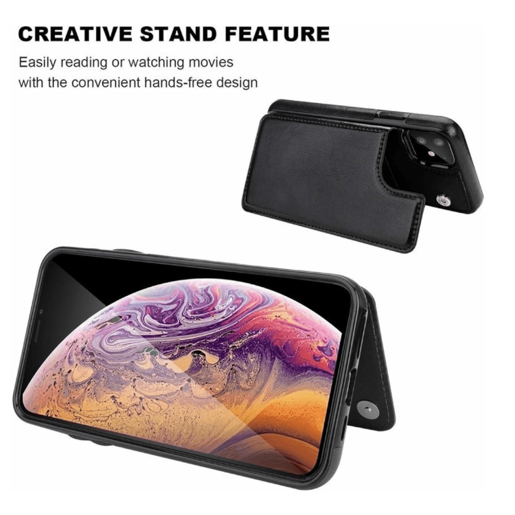 iPhone 14 Pro Max Wallet Case - Schwarz – Bild 3
