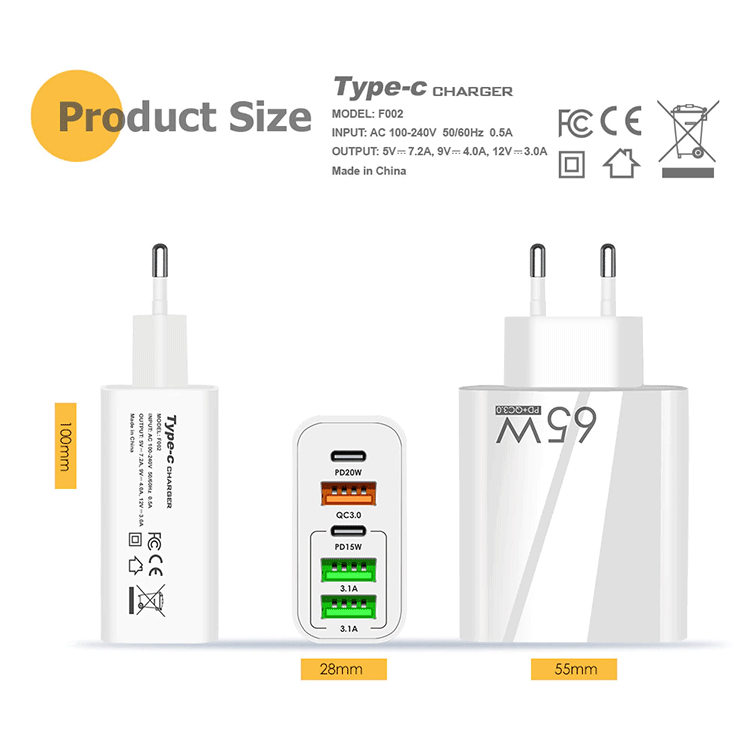 (65W) USB C Super Fast Charging Netzteil – Bild 3
