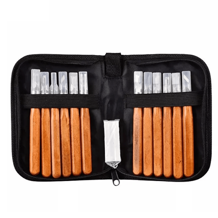 Holz-Schnitzwerkzeug Set – 12 STK + Etui