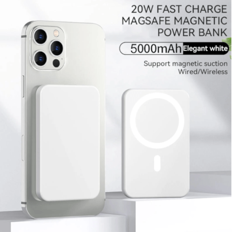 Magnetische Powerbank 5000mAh - MagSafe kompatibel & Standfunktion