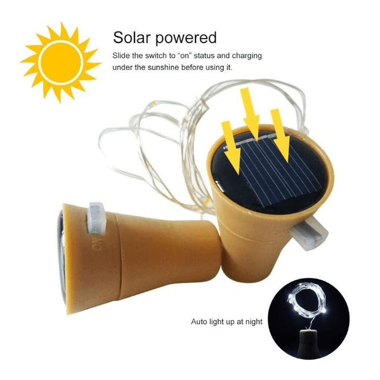 Solar Flaschenlicht 20-LED´s im Korken